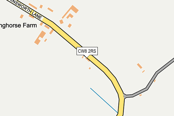 CW8 2RS map - OS OpenMap – Local (Ordnance Survey)