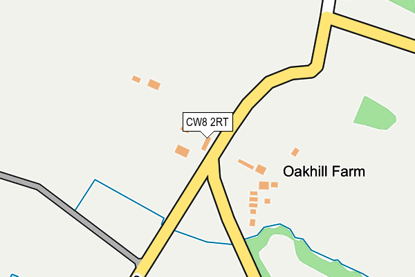 CW8 2RT map - OS OpenMap – Local (Ordnance Survey)