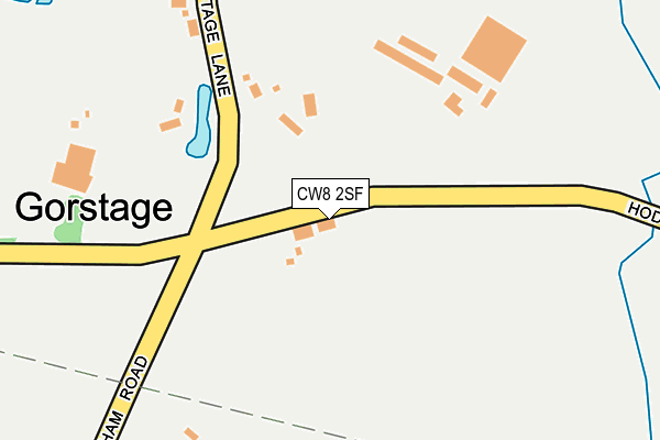 CW8 2SF map - OS OpenMap – Local (Ordnance Survey)