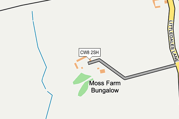 CW8 2SH map - OS OpenMap – Local (Ordnance Survey)