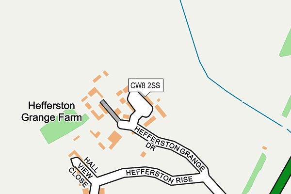 CW8 2SS map - OS OpenMap – Local (Ordnance Survey)