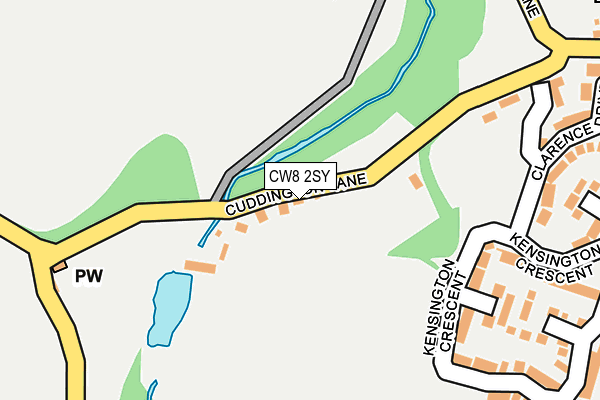 CW8 2SY map - OS OpenMap – Local (Ordnance Survey)