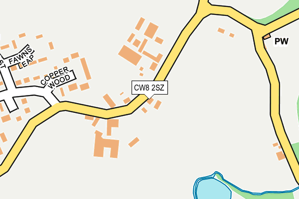 CW8 2SZ map - OS OpenMap – Local (Ordnance Survey)