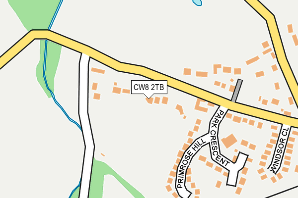 CW8 2TB map - OS OpenMap – Local (Ordnance Survey)