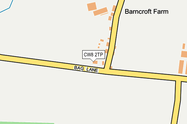 CW8 2TP map - OS OpenMap – Local (Ordnance Survey)