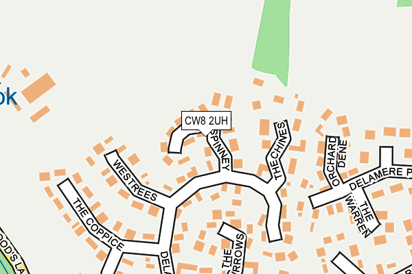 CW8 2UH map - OS OpenMap – Local (Ordnance Survey)