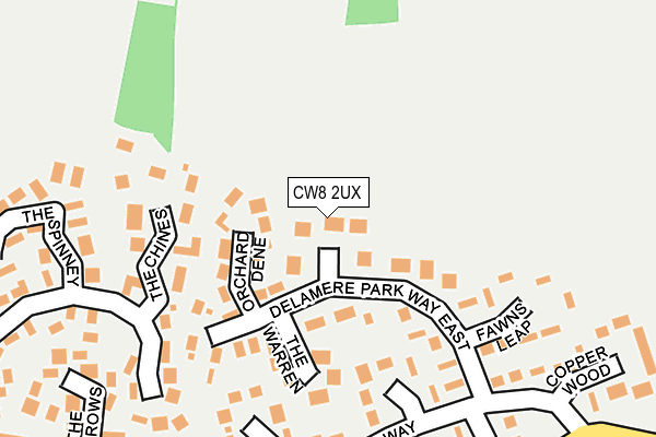 CW8 2UX map - OS OpenMap – Local (Ordnance Survey)