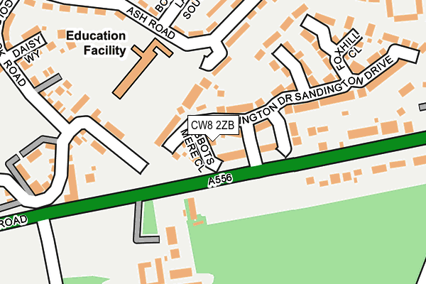 CW8 2ZB map - OS OpenMap – Local (Ordnance Survey)