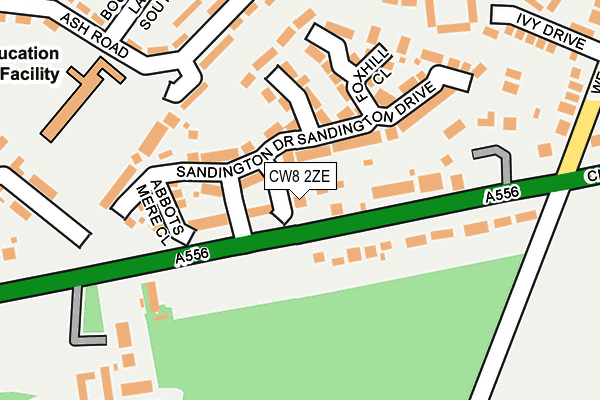 CW8 2ZE map - OS OpenMap – Local (Ordnance Survey)