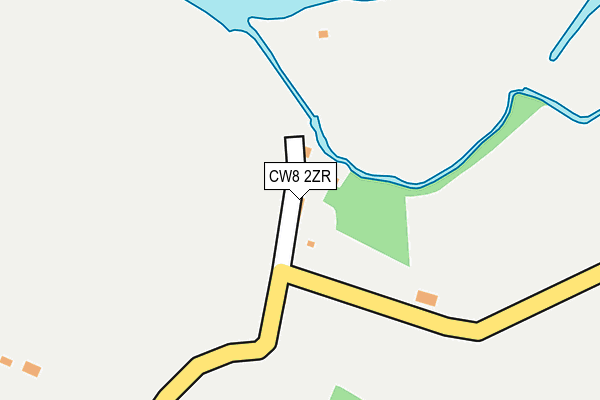 CW8 2ZR map - OS OpenMap – Local (Ordnance Survey)