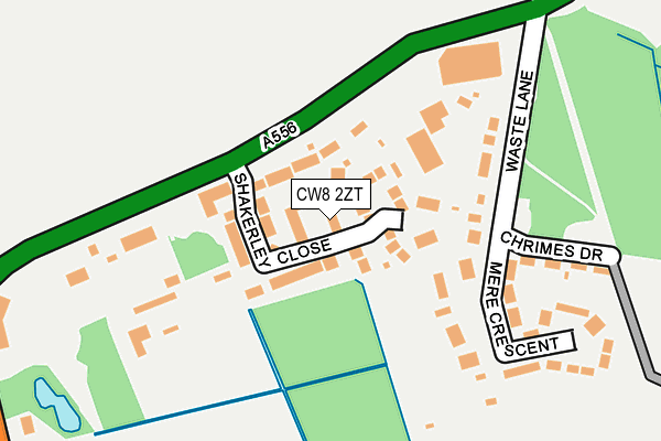 CW8 2ZT map - OS OpenMap – Local (Ordnance Survey)