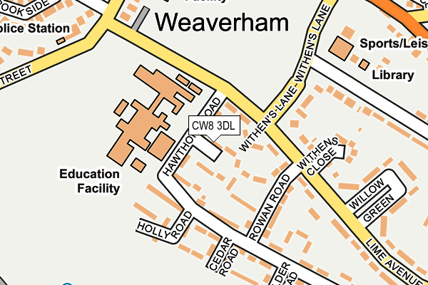 CW8 3DL map - OS OpenMap – Local (Ordnance Survey)