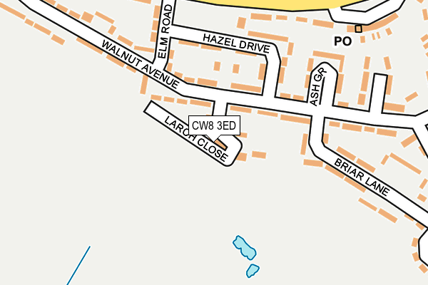 CW8 3ED map - OS OpenMap – Local (Ordnance Survey)