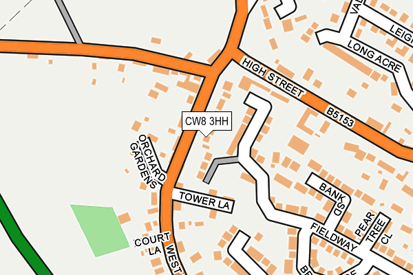 CW8 3HH map - OS OpenMap – Local (Ordnance Survey)