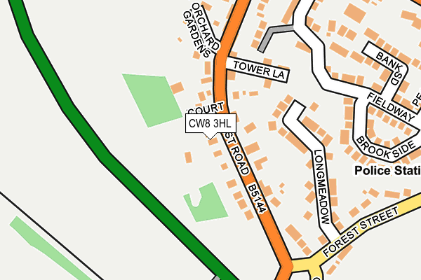 CW8 3HL map - OS OpenMap – Local (Ordnance Survey)