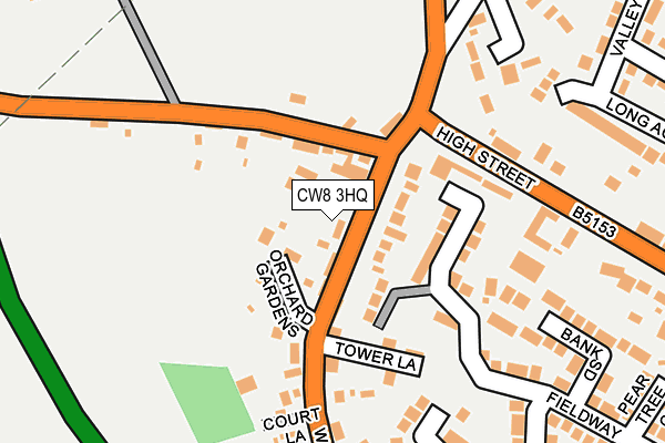CW8 3HQ map - OS OpenMap – Local (Ordnance Survey)