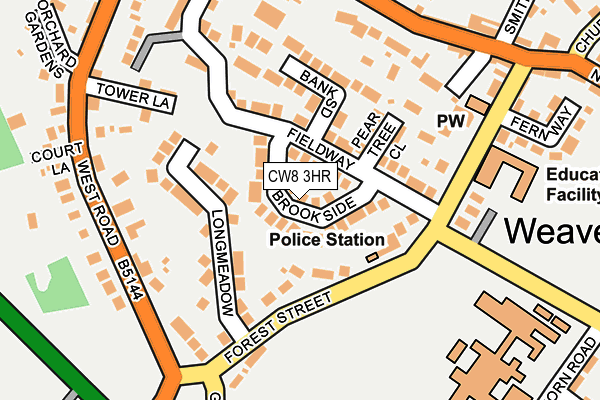 CW8 3HR map - OS OpenMap – Local (Ordnance Survey)