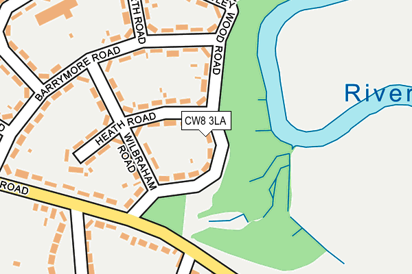 CW8 3LA map - OS OpenMap – Local (Ordnance Survey)