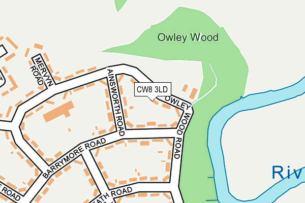CW8 3LD map - OS OpenMap – Local (Ordnance Survey)