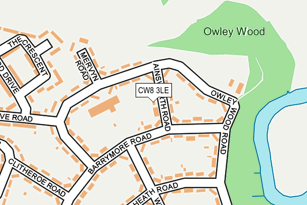 Map of AINSWORTH ROAD MANAGEMENT COMPANY LIMITED at local scale