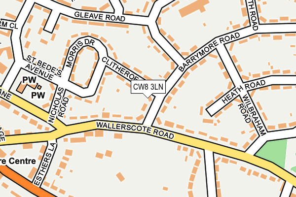 CW8 3LN map - OS OpenMap – Local (Ordnance Survey)