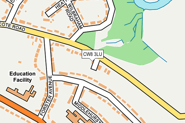 CW8 3LU map - OS OpenMap – Local (Ordnance Survey)