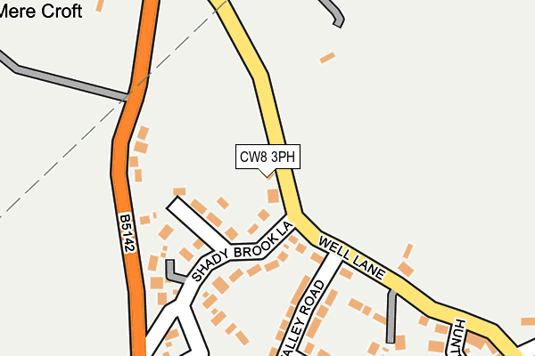 CW8 3PH map - OS OpenMap – Local (Ordnance Survey)