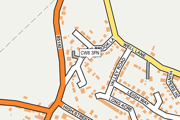 CW8 3PN map - OS OpenMap – Local (Ordnance Survey)