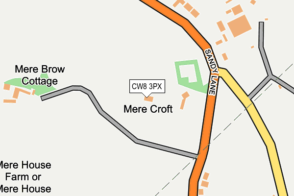 CW8 3PX map - OS OpenMap – Local (Ordnance Survey)