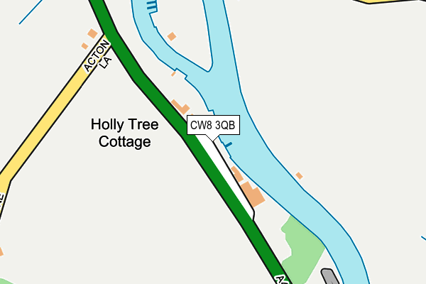 CW8 3QB map - OS OpenMap – Local (Ordnance Survey)