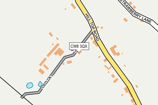 CW8 3QX map - OS OpenMap – Local (Ordnance Survey)