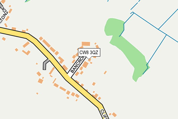 CW8 3QZ map - OS OpenMap – Local (Ordnance Survey)