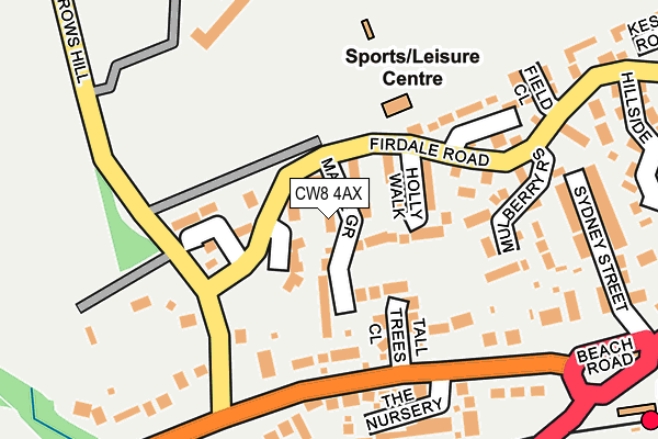 Map of SONDEBASE LTD at local scale