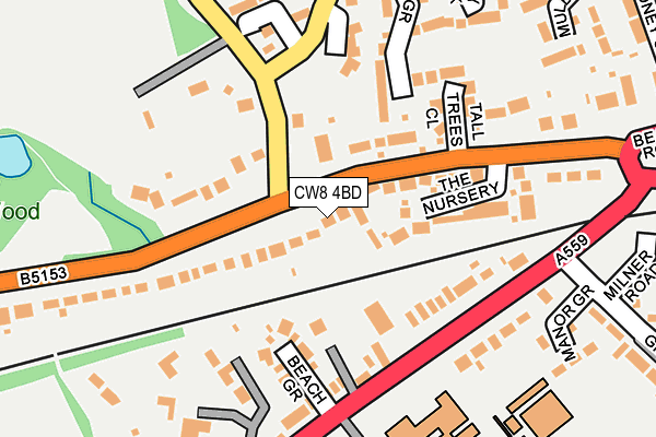 CW8 4BD map - OS OpenMap – Local (Ordnance Survey)