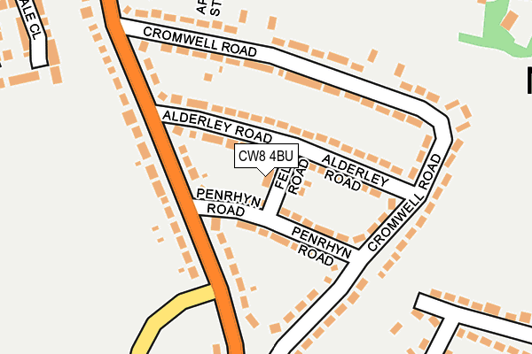 CW8 4BU map - OS OpenMap – Local (Ordnance Survey)