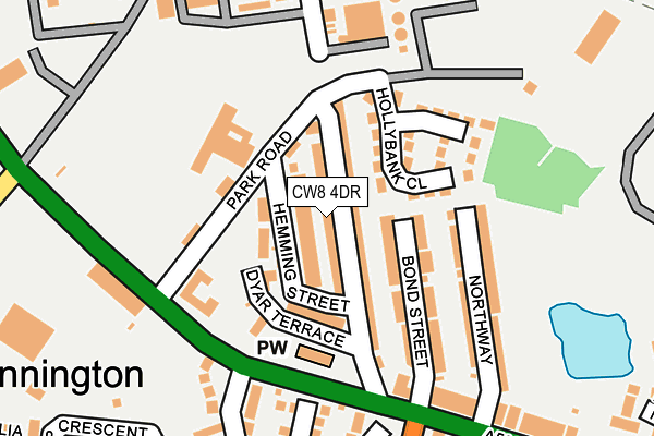 CW8 4DR map - OS OpenMap – Local (Ordnance Survey)