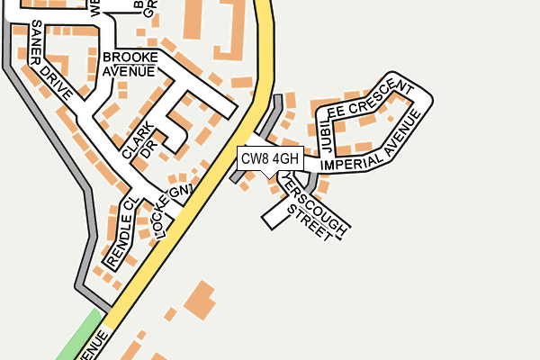 CW8 4GH map - OS OpenMap – Local (Ordnance Survey)