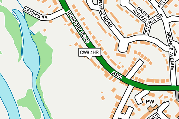 CW8 4HR map - OS OpenMap – Local (Ordnance Survey)