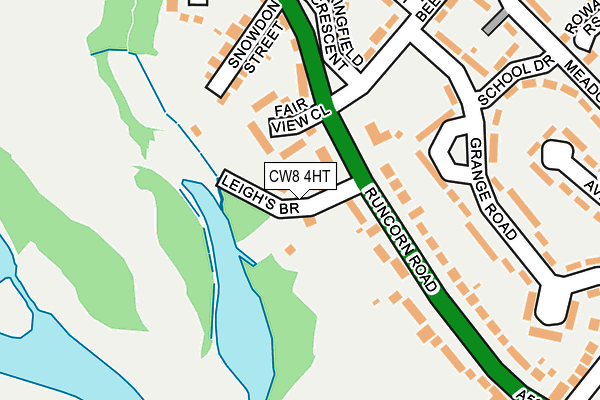 CW8 4HT map - OS OpenMap – Local (Ordnance Survey)