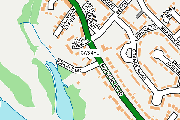 CW8 4HU map - OS OpenMap – Local (Ordnance Survey)