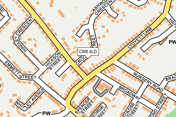 CW8 4LD map - OS OpenMap – Local (Ordnance Survey)