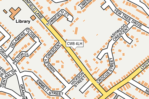 CW8 4LH map - OS OpenMap – Local (Ordnance Survey)