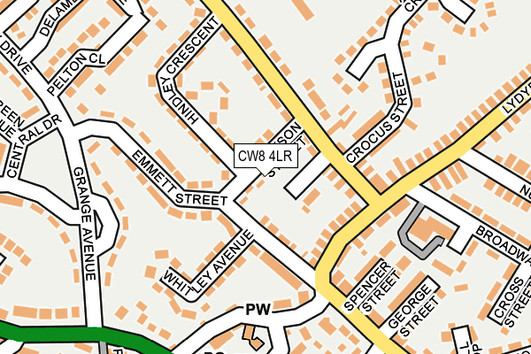 CW8 4LR map - OS OpenMap – Local (Ordnance Survey)