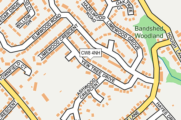 CW8 4NH map - OS OpenMap – Local (Ordnance Survey)