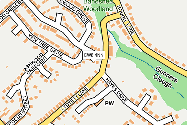 CW8 4NN map - OS OpenMap – Local (Ordnance Survey)