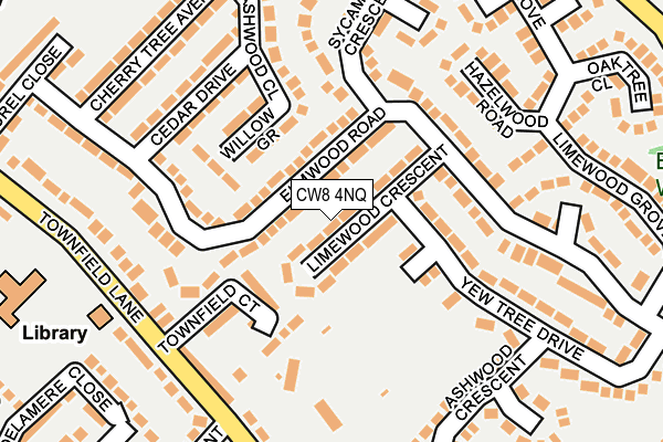 CW8 4NQ map - OS OpenMap – Local (Ordnance Survey)