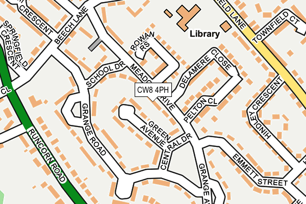 CW8 4PH map - OS OpenMap – Local (Ordnance Survey)