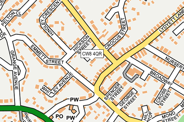 CW8 4QR map - OS OpenMap – Local (Ordnance Survey)