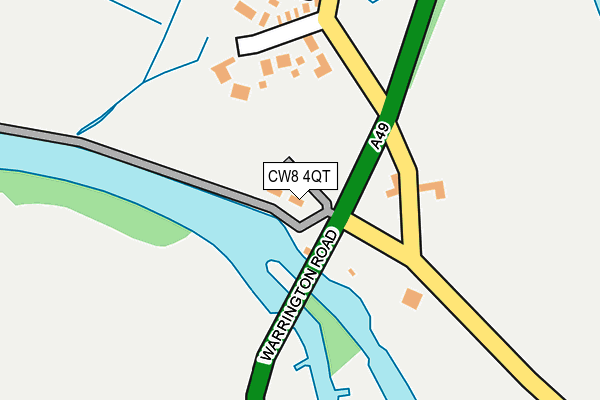 CW8 4QT map - OS OpenMap – Local (Ordnance Survey)
