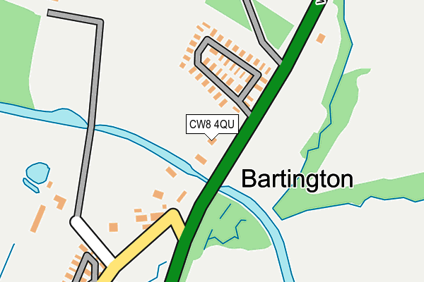 CW8 4QU map - OS OpenMap – Local (Ordnance Survey)